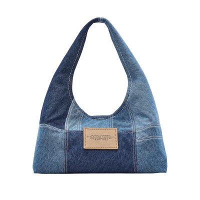 THE PATCHWORK DENIM SACK BAG